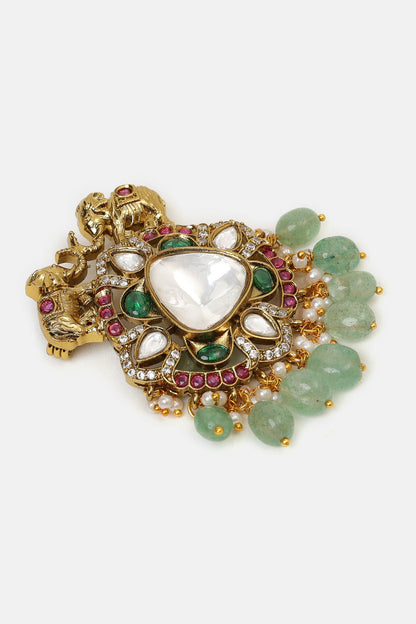 Kundan Studded Brooch 