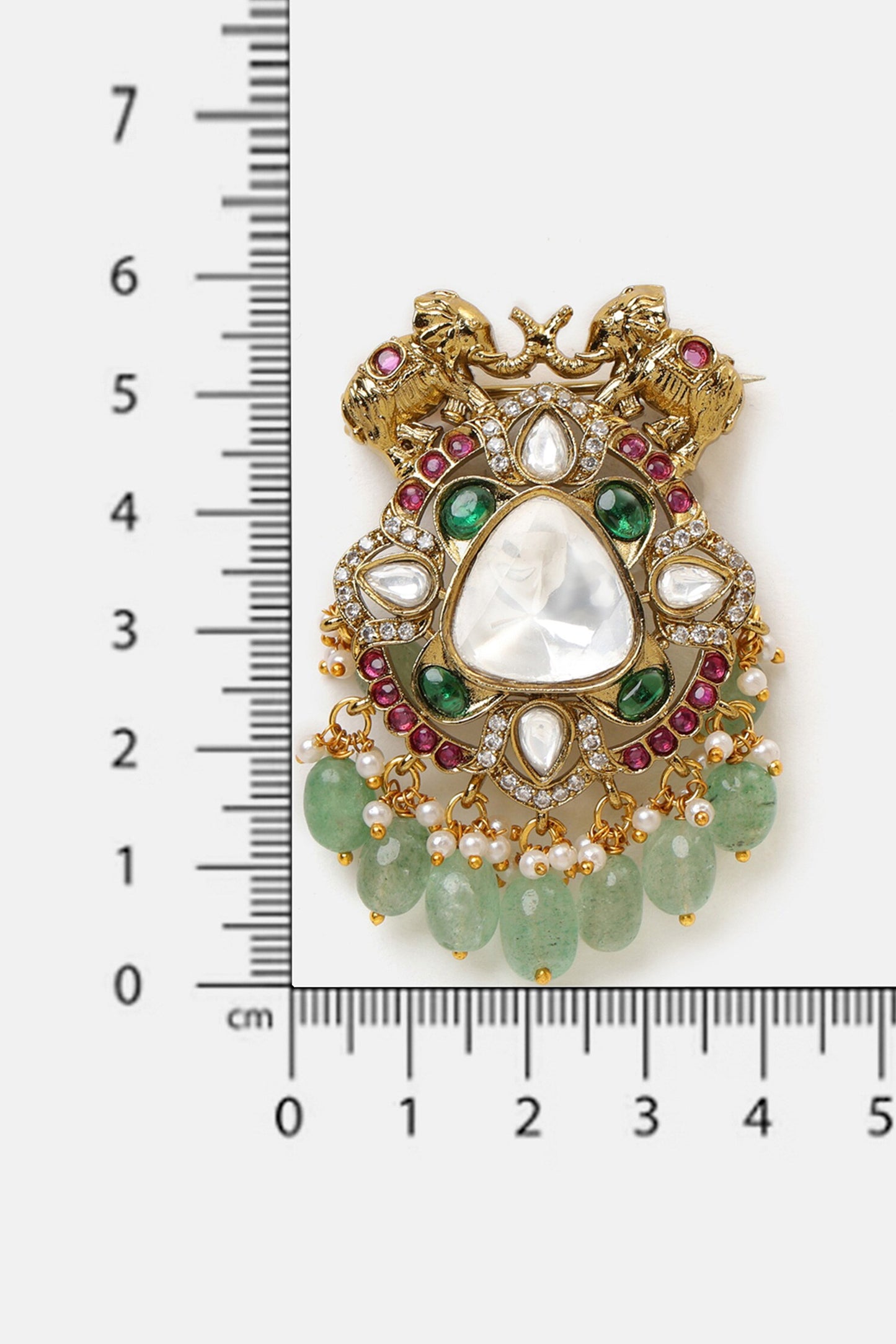 Kundan Studded Brooch 