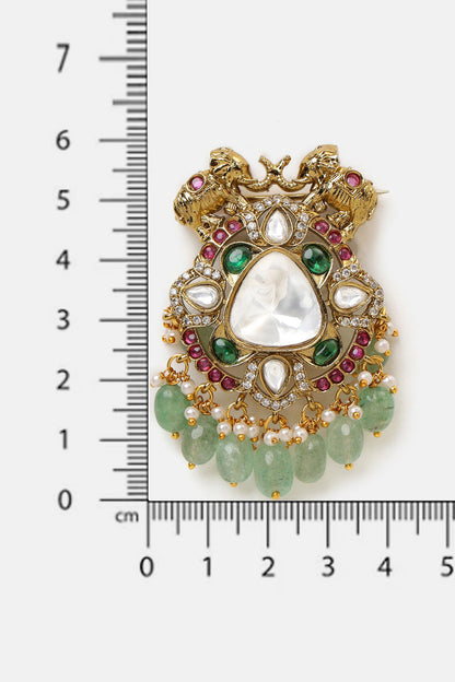 Kundan Studded Brooch 
