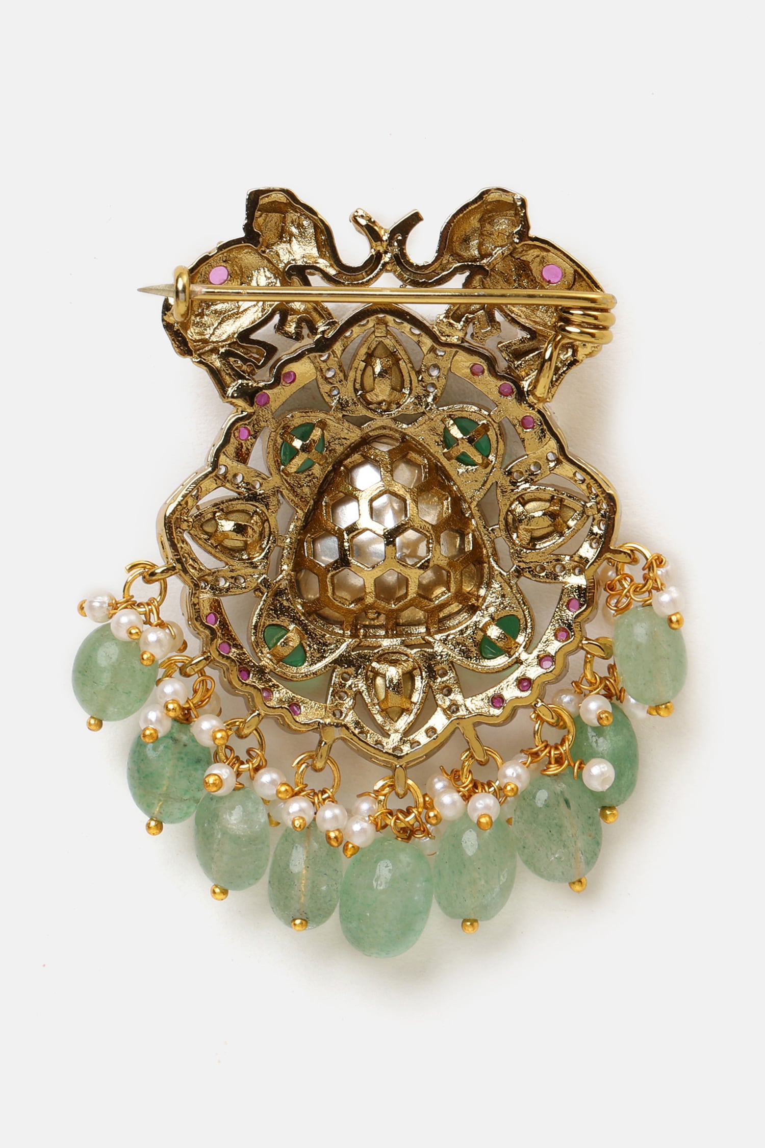 Kundan Studded Brooch 
