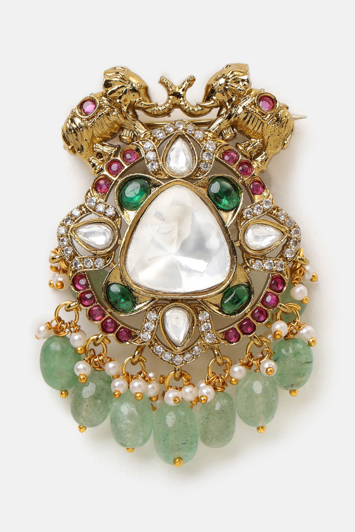Kundan Studded Brooch 