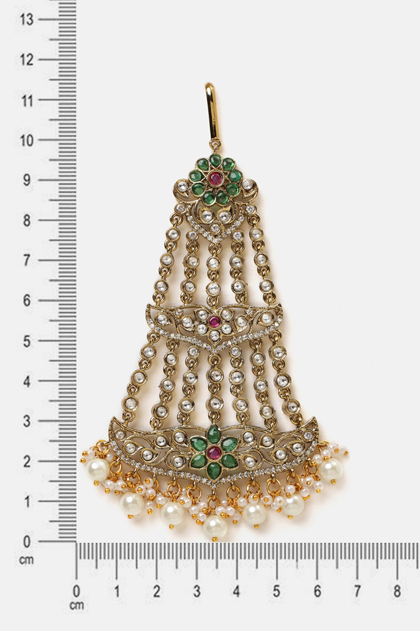 Kundan Pearl Embellished Passa 
