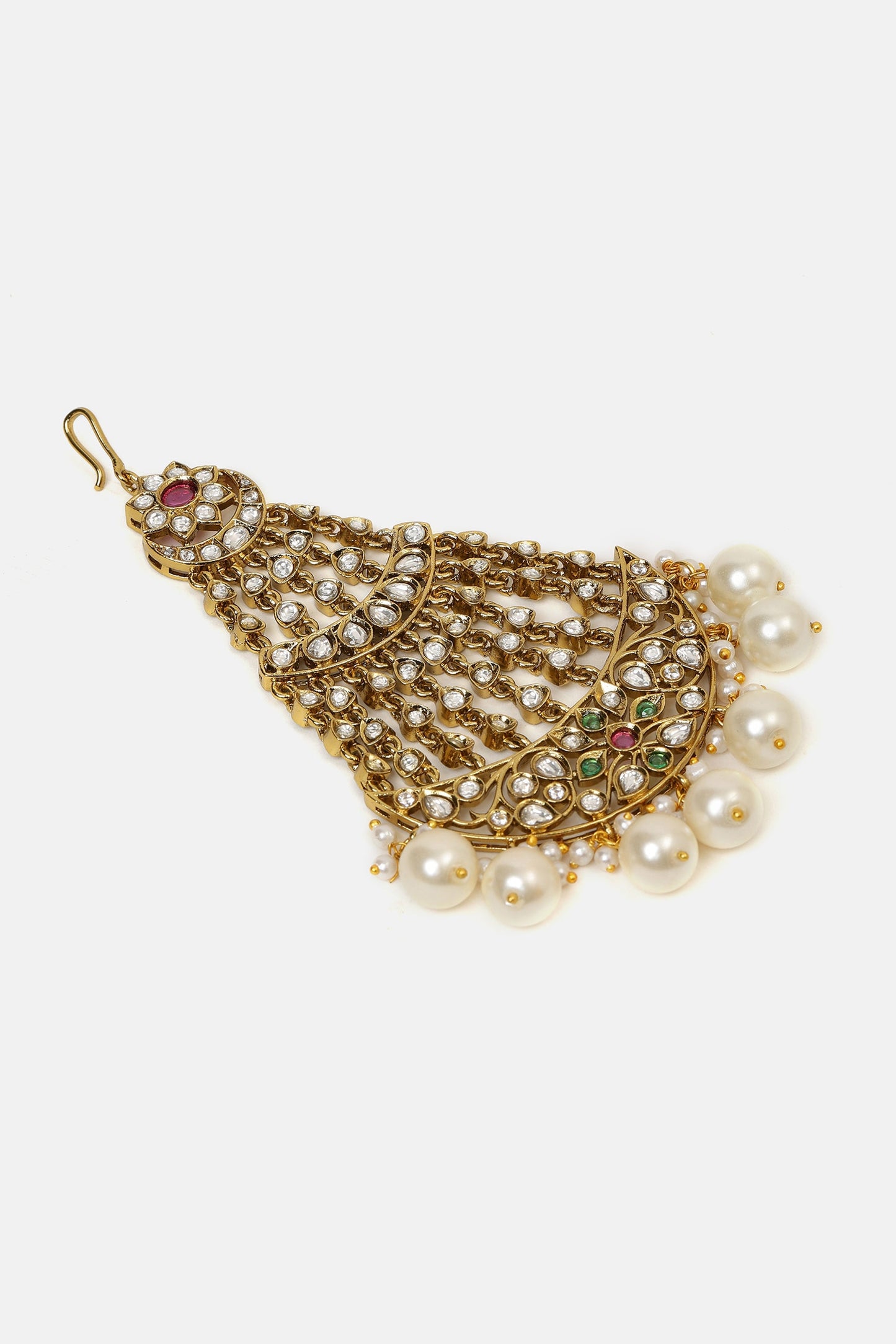 Kundan Embellished Brass Passa 