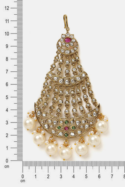 Kundan Embellished Brass Passa 