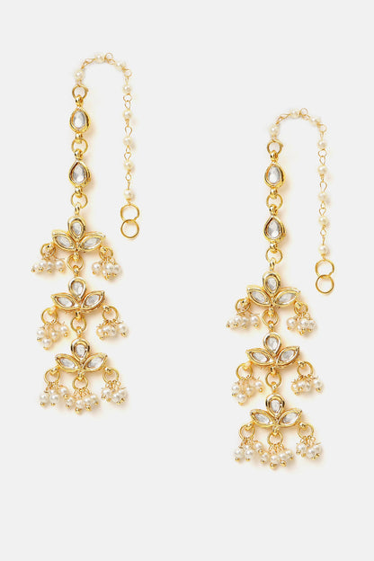 Kundan Brass Earrings 