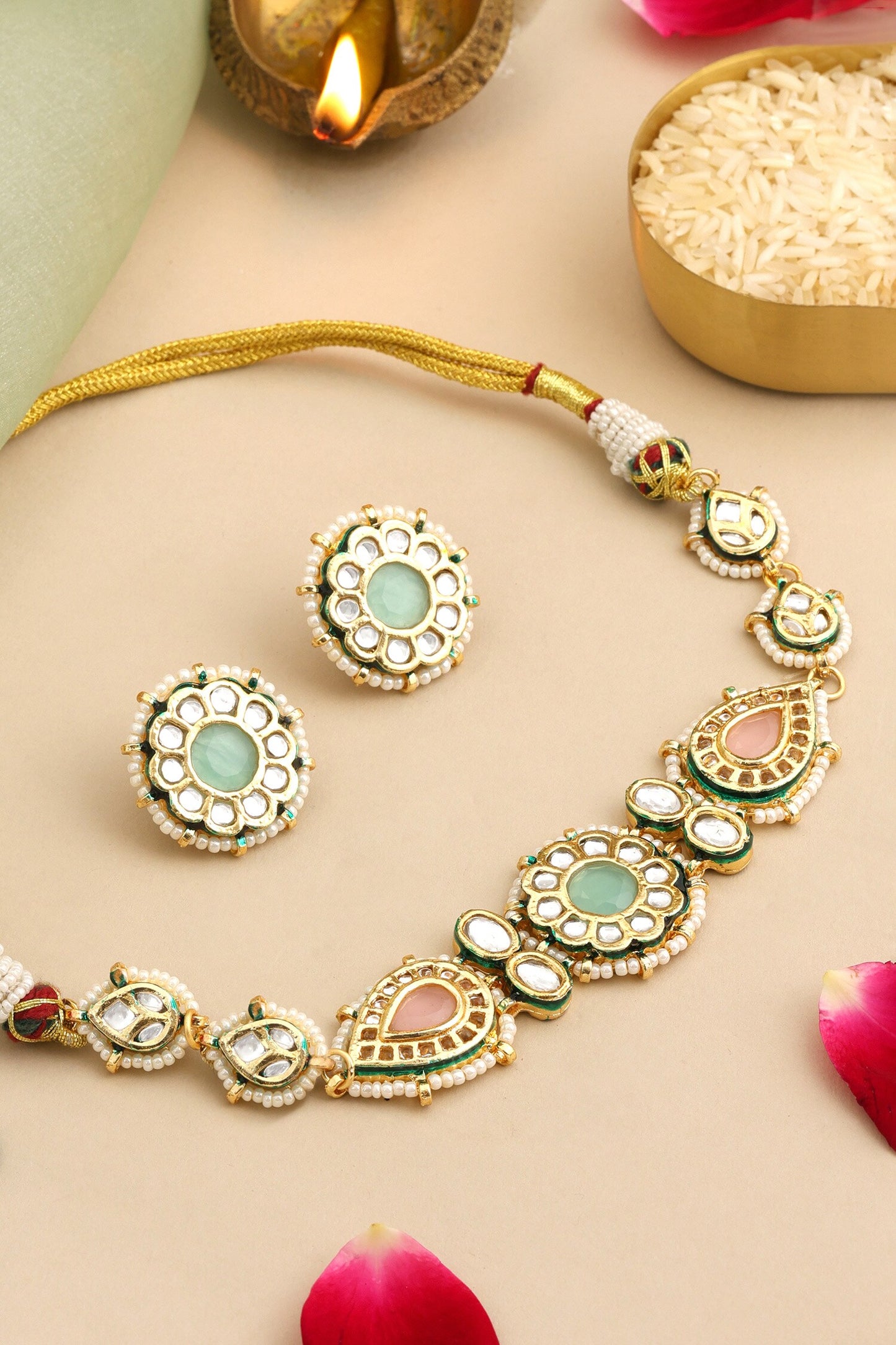 Kundan Embellished Choker Set 