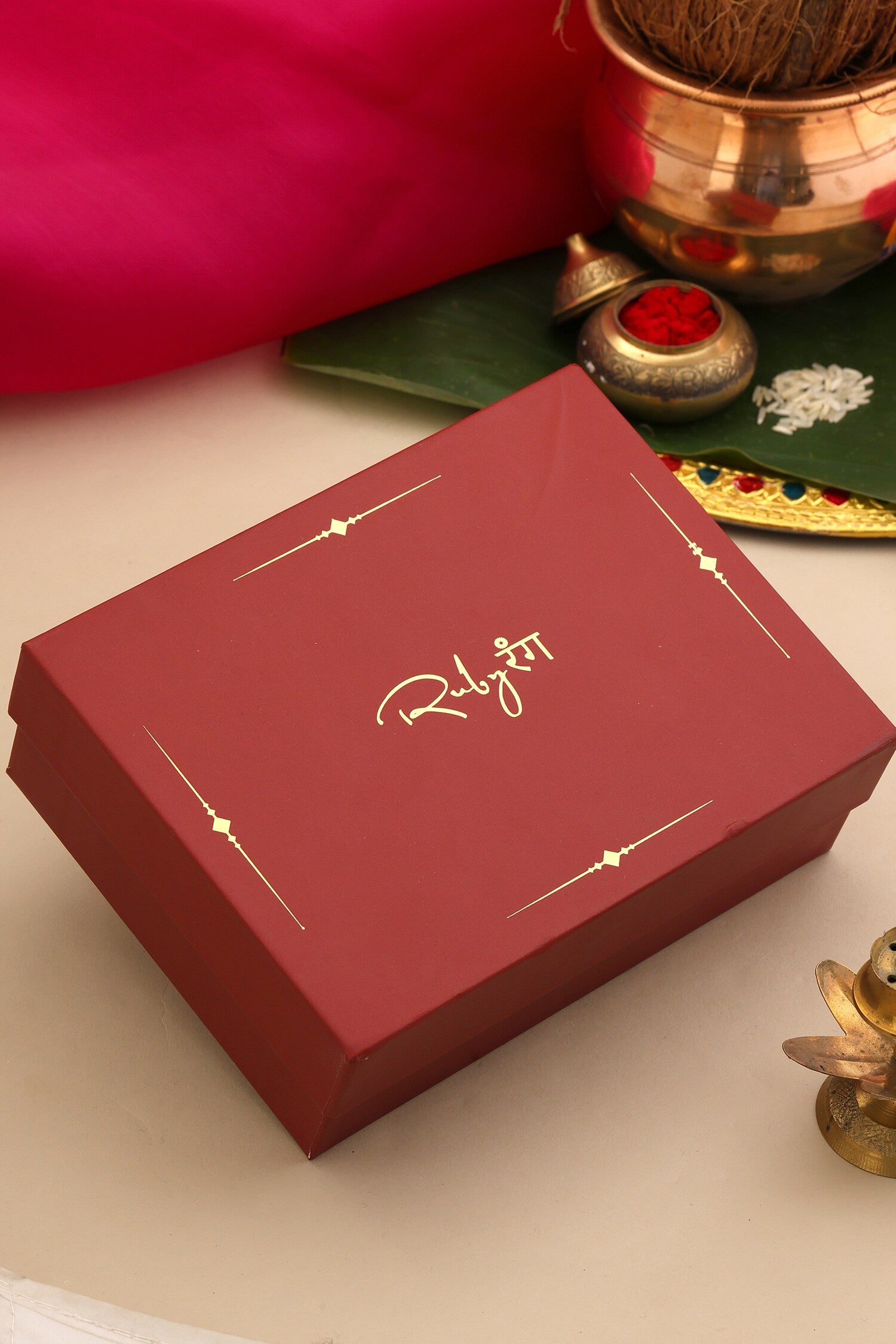 Kundan Pearl Embellished Necklace Set 