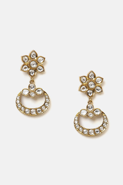 Kundan Embellished Necklace Set 