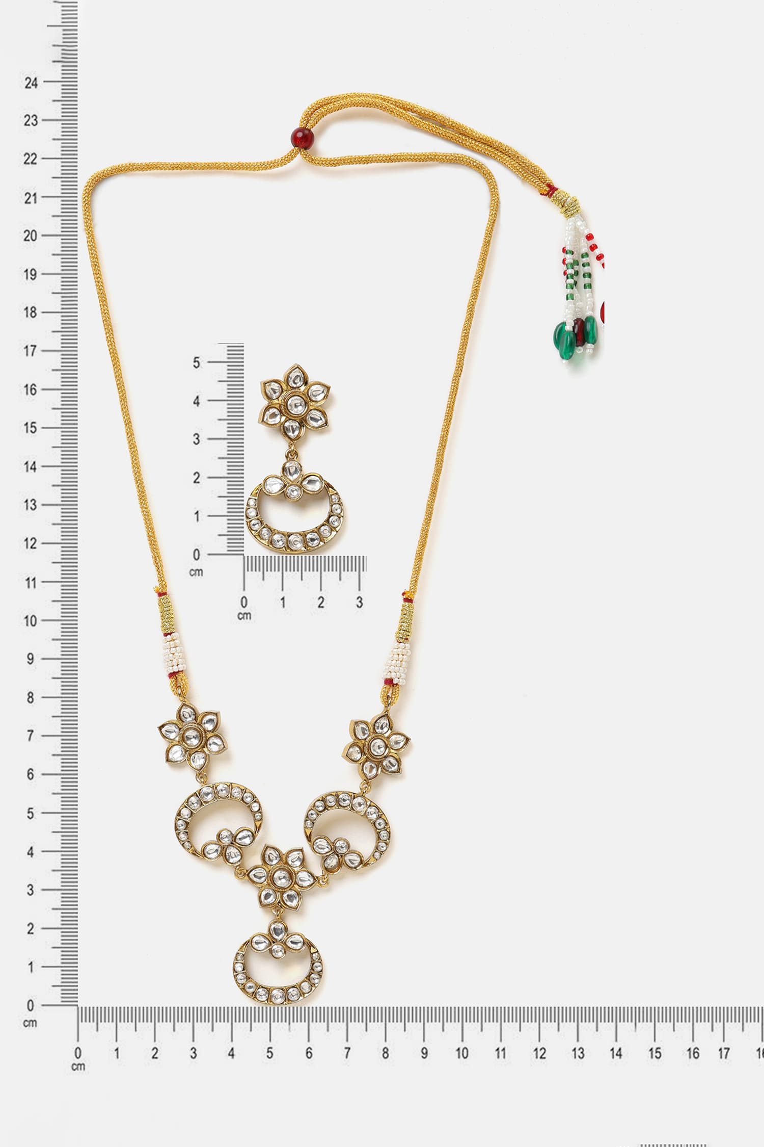Kundan Embellished Necklace Set 