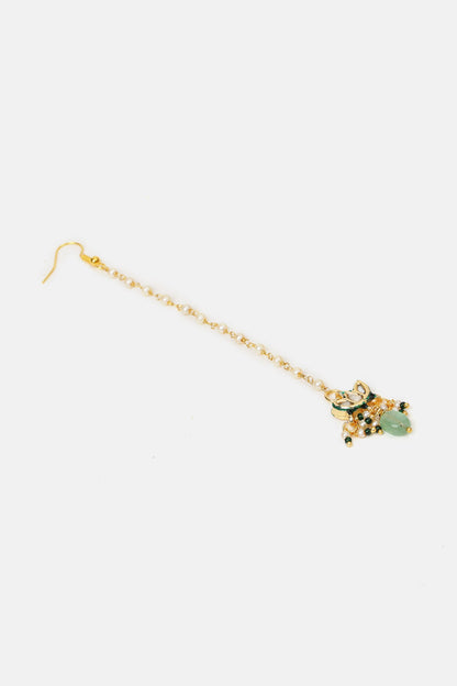 Kundan Embellished Pendant Choker Set 