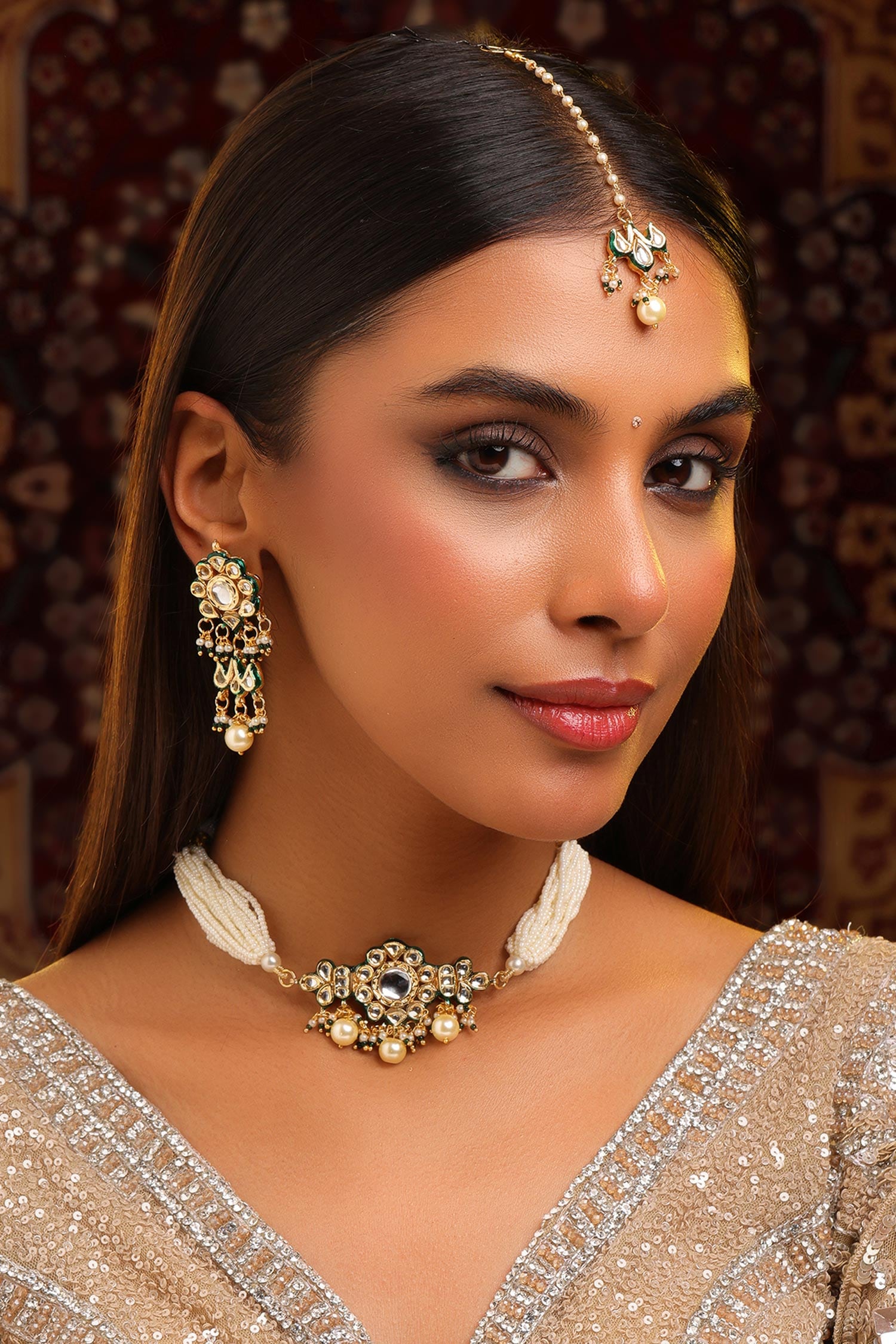 Kundan Embellished Choker Set 