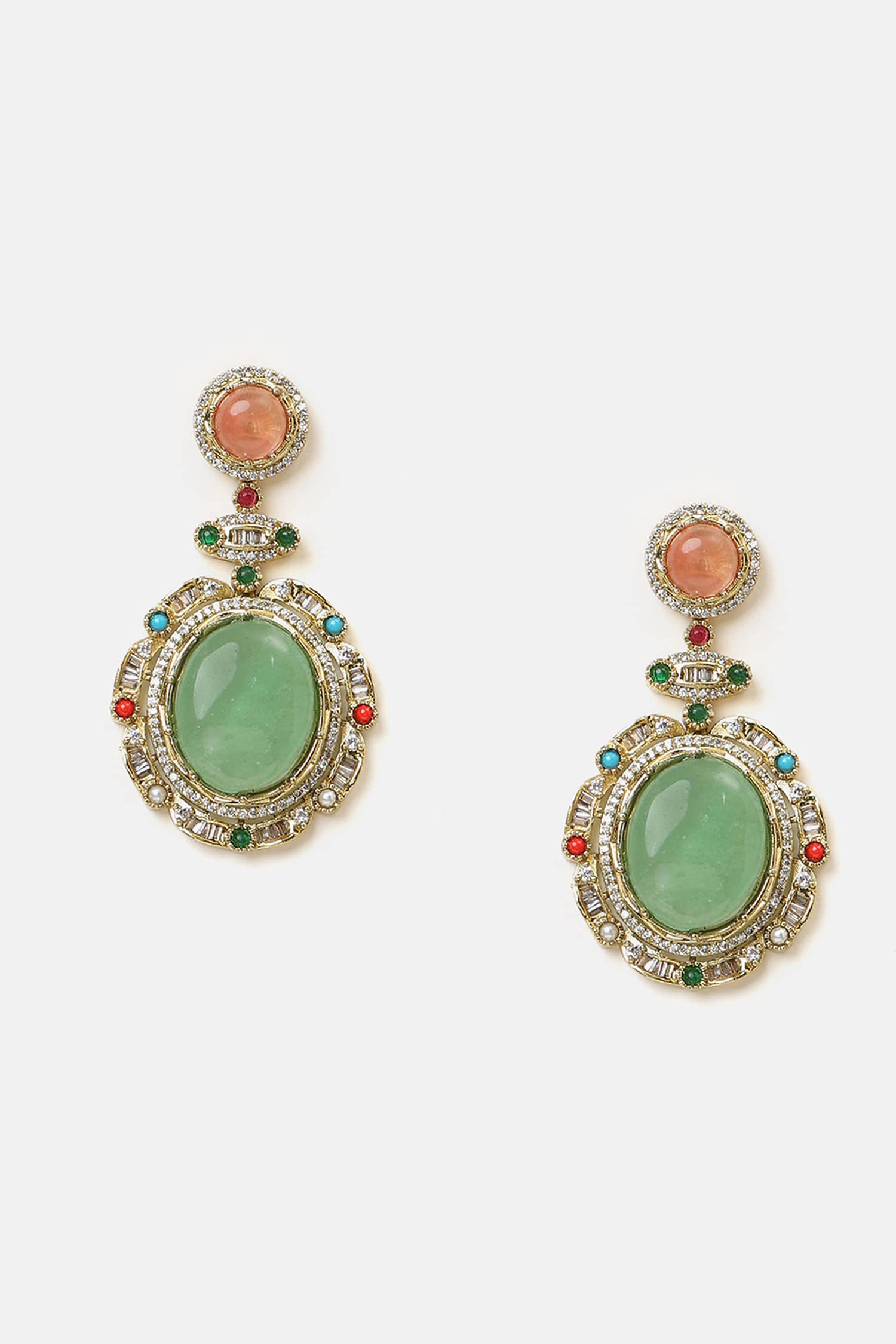 Kundan Studded Pendant Necklace Set 