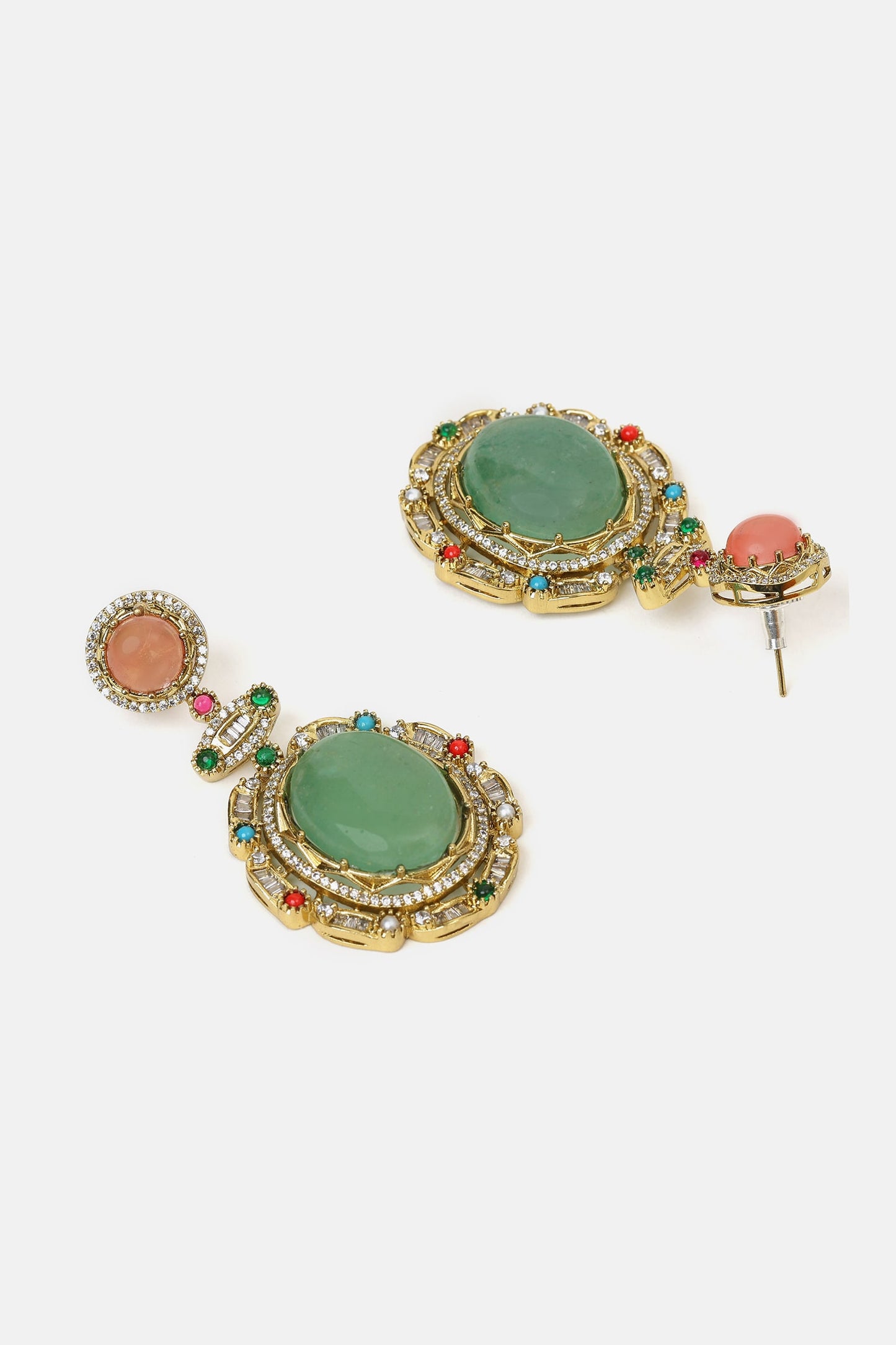 Kundan Studded Pendant Necklace Set 