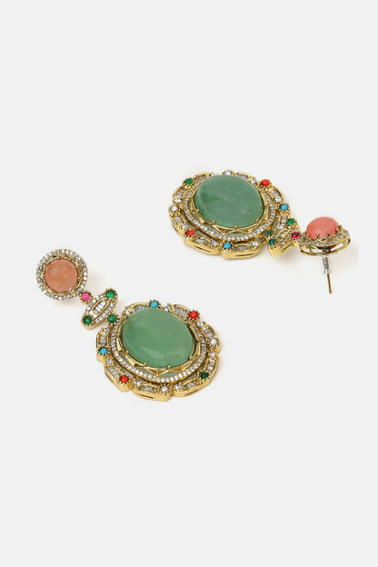 Kundan Studded Pendant Necklace Set 