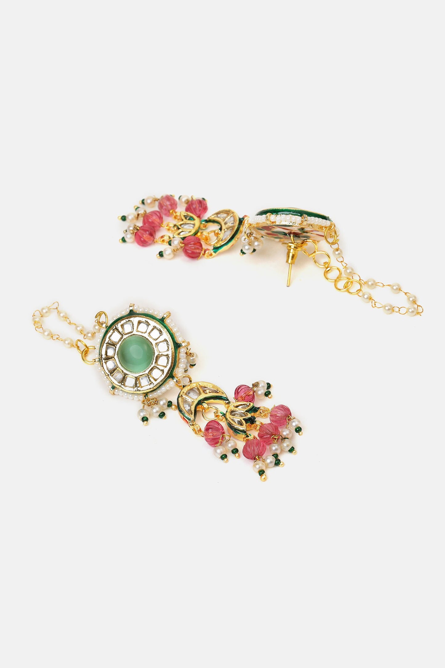 Kundan Embellished Necklace Set 
