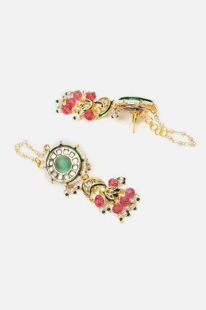 Kundan Embellished Necklace Set 