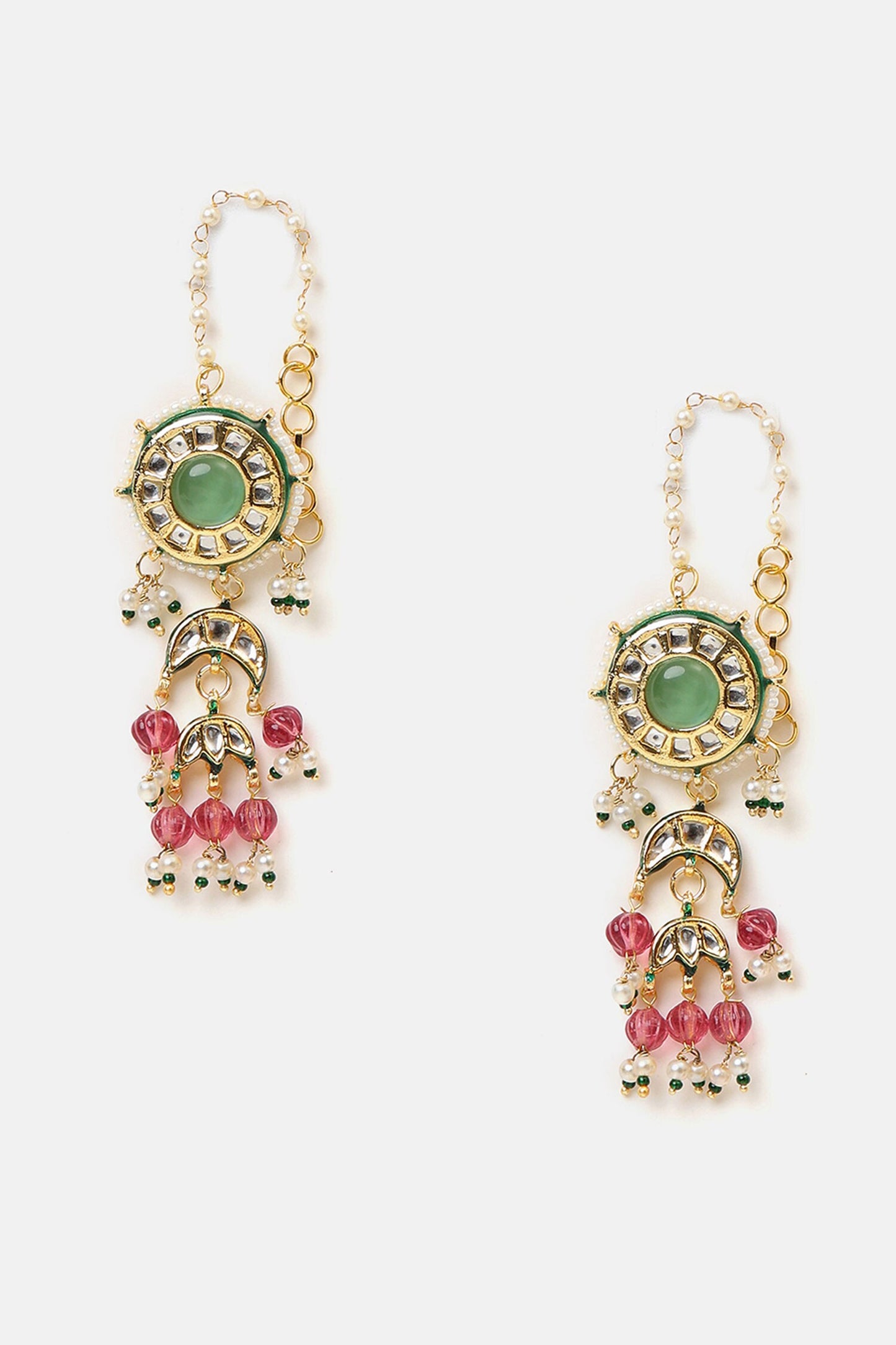 Kundan Embellished Necklace Set 