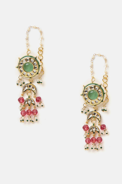 Kundan Embellished Necklace Set 
