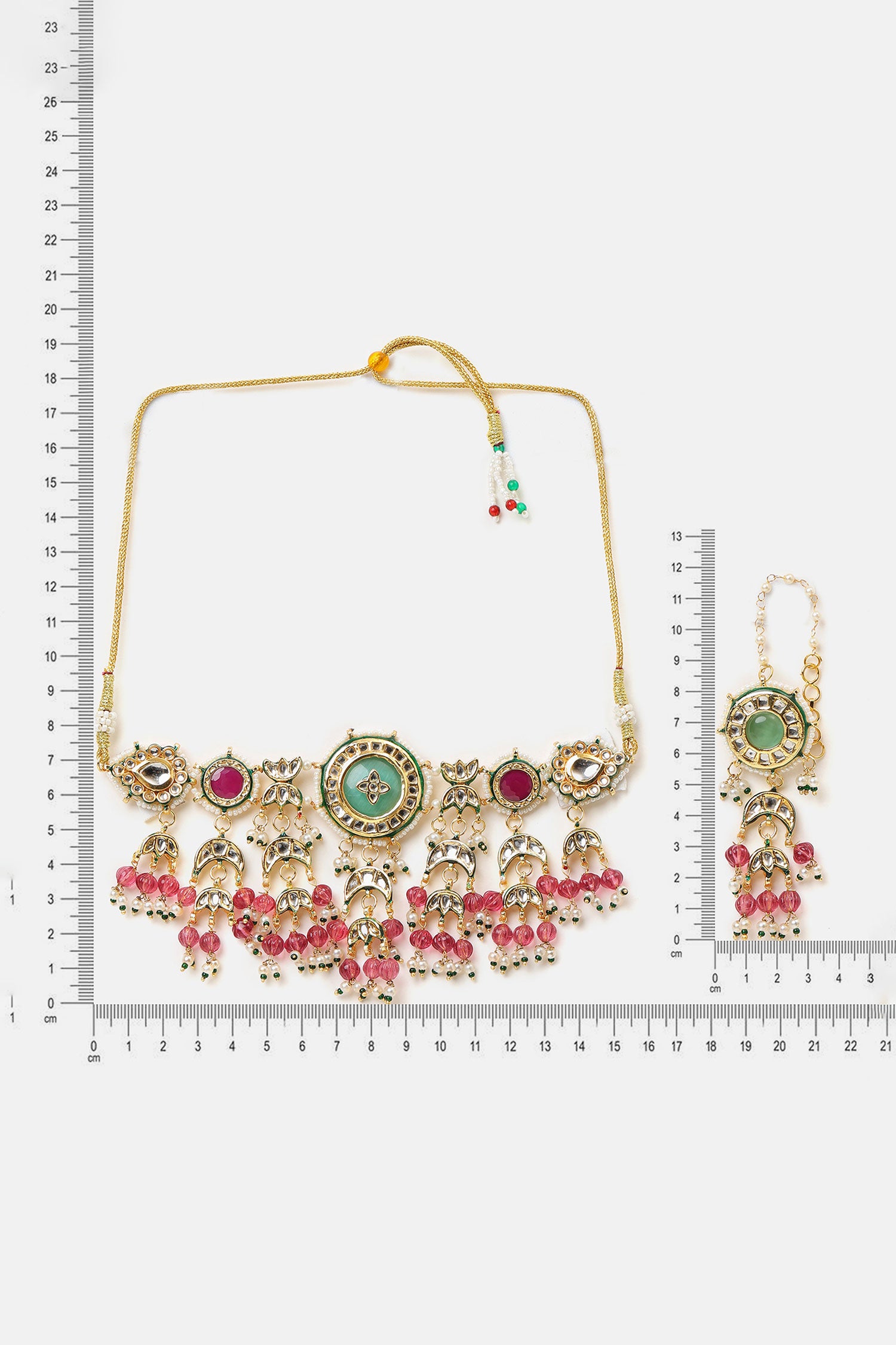 Kundan Embellished Necklace Set 
