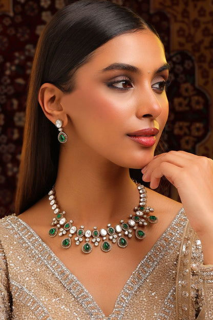 Kundan Studded Necklace Set 