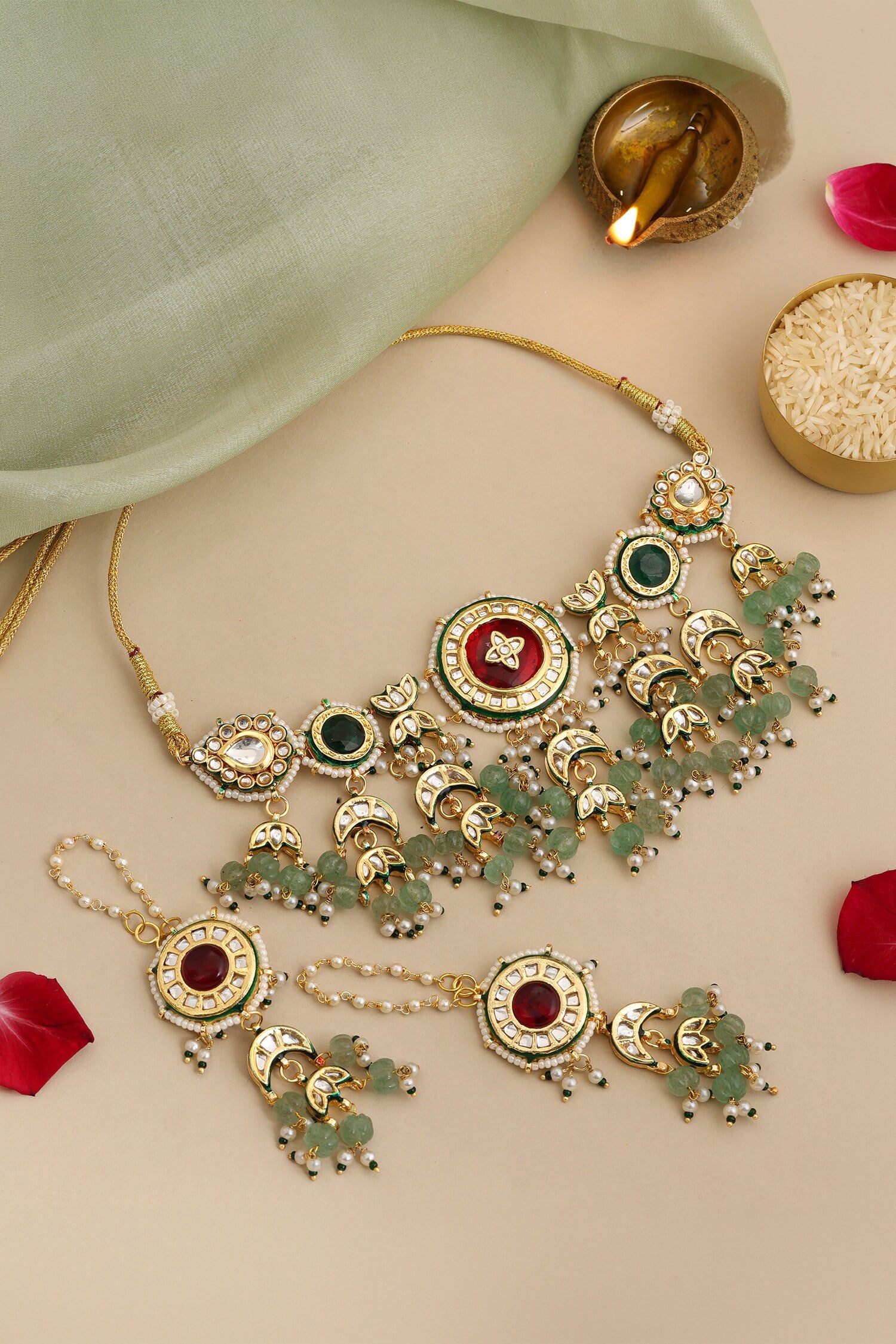 Kundan Embellished Choker Set 