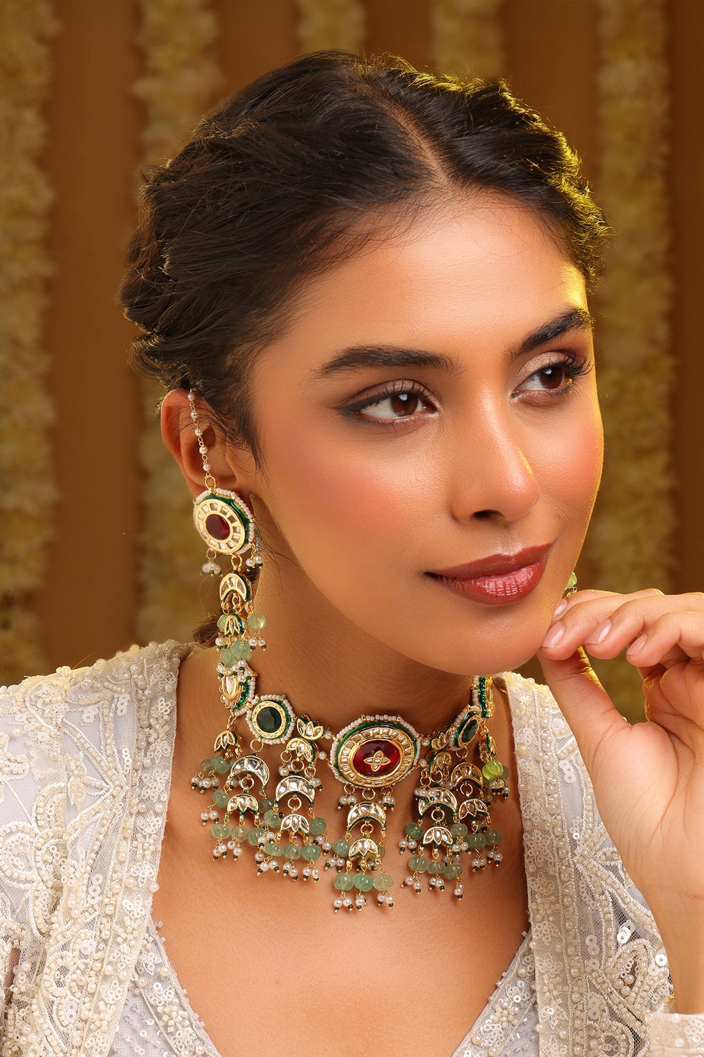 Kundan Embellished Choker Set 