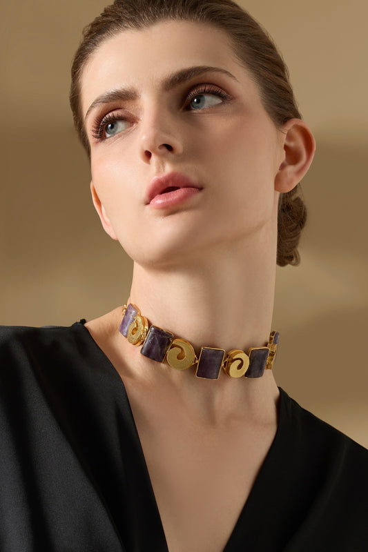 Sena Stone Studded Choker 