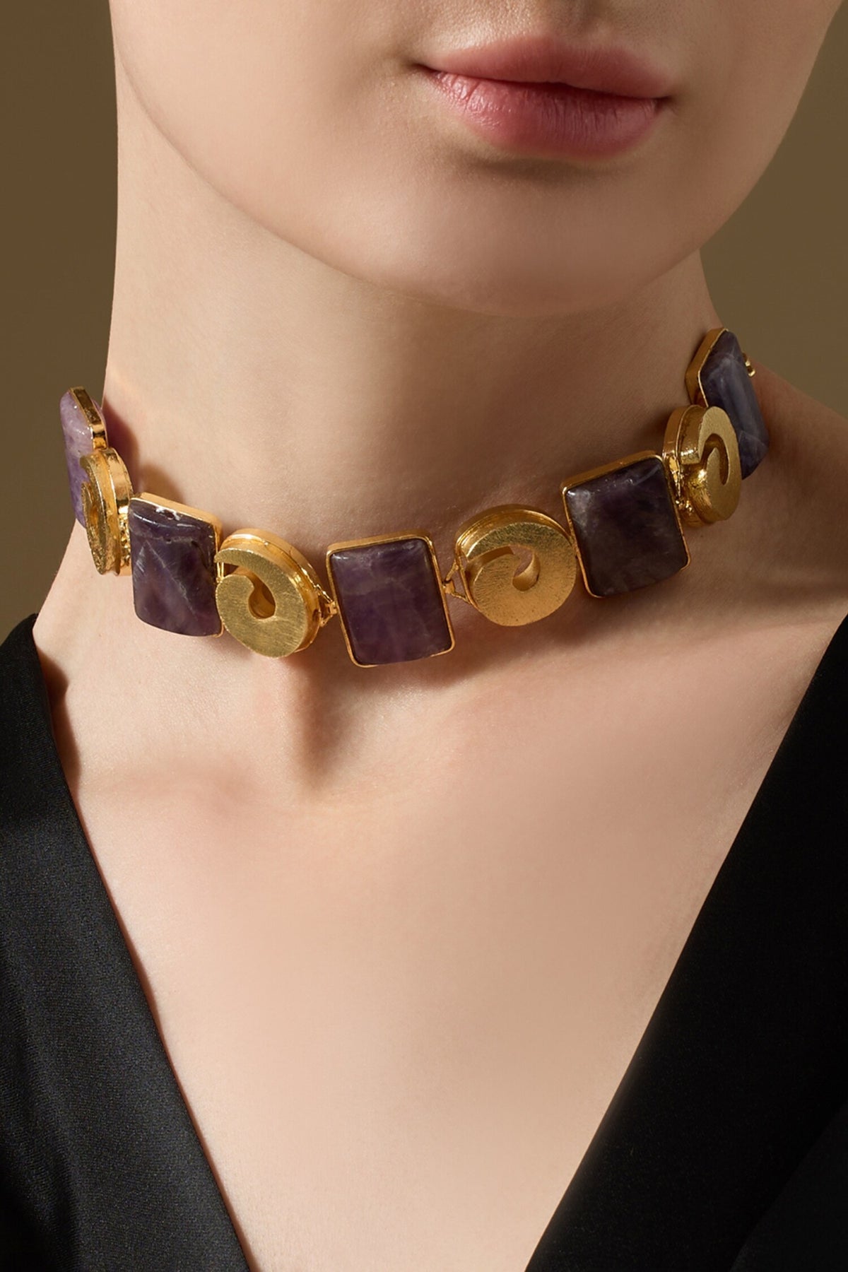 Sena Stone Studded Choker 