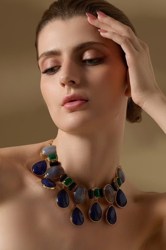 Caelina Stone Embellished Necklace 