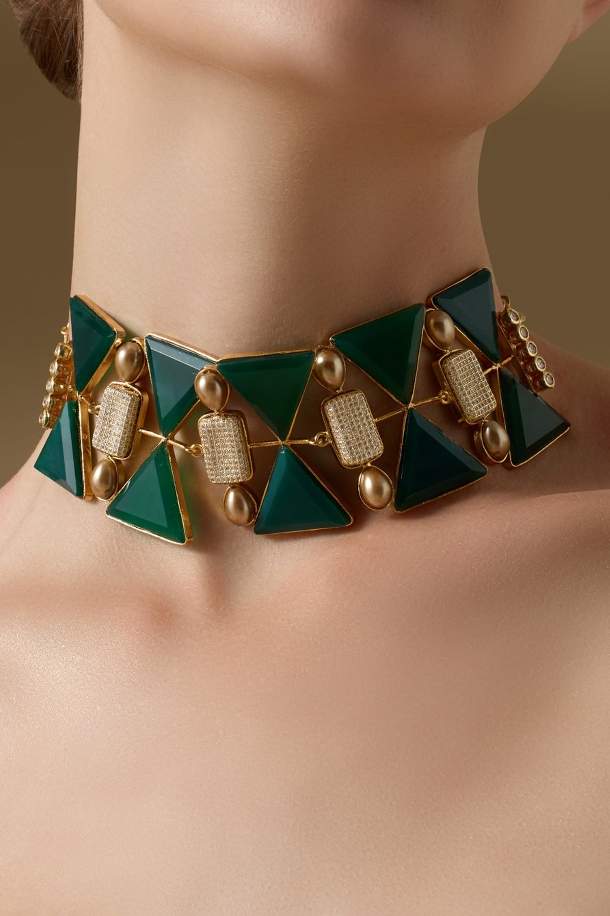 Sylvaine Stone Studded Choker 