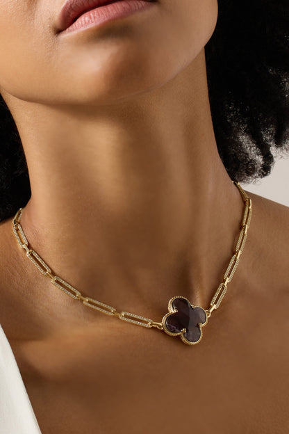 Lysari Stone Studded Pendant Necklace 