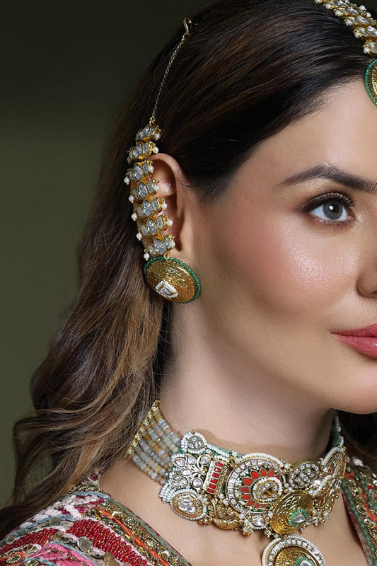 Heritage Kundan Embellished Ear Cuffs 