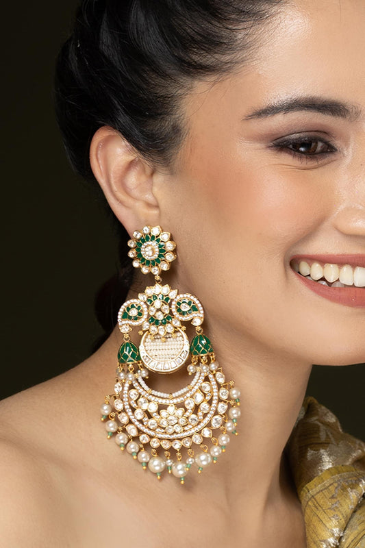 Heritage Stone Embellished Chandbalis 