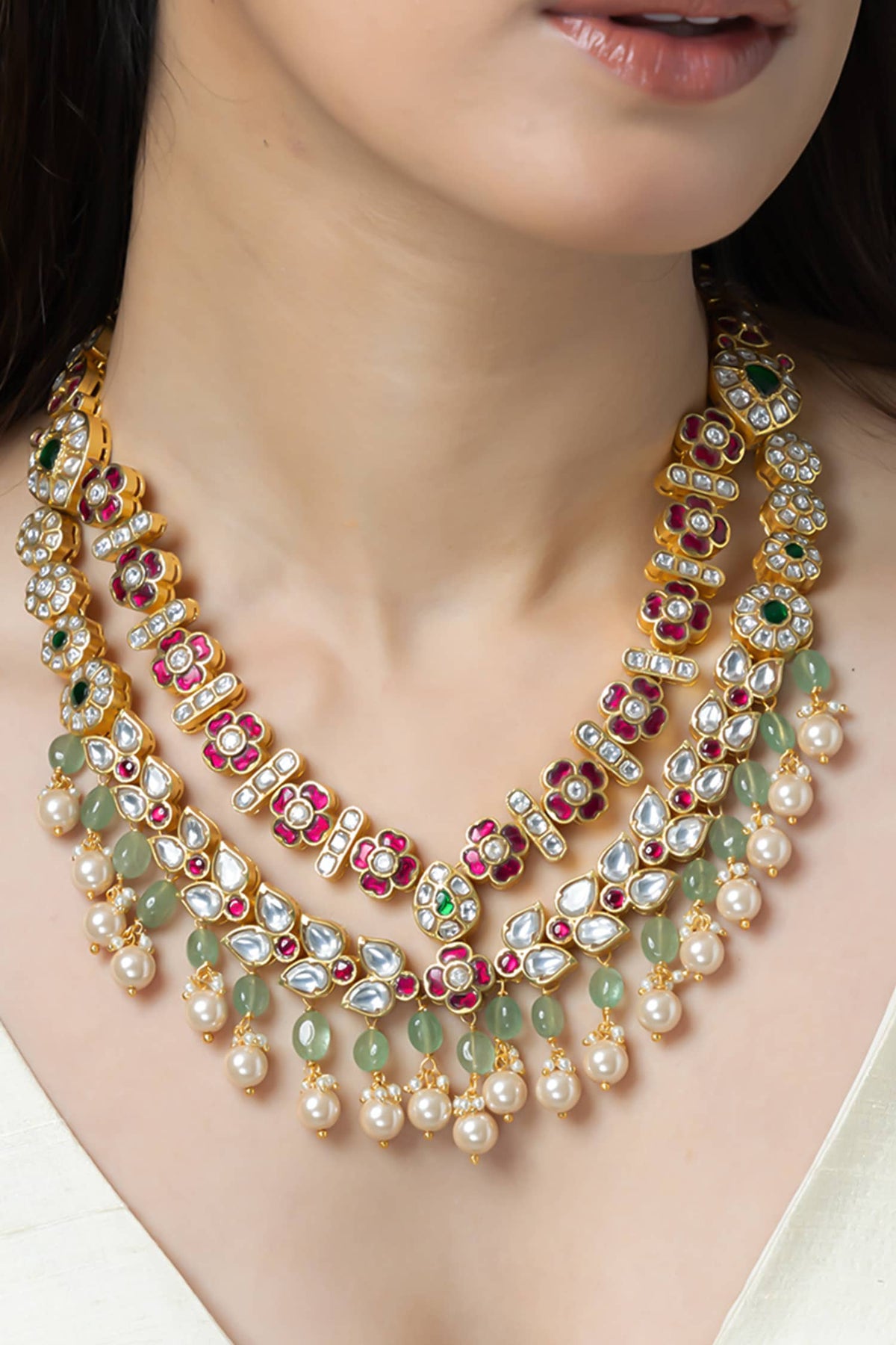 Layered Embellished Necklace 