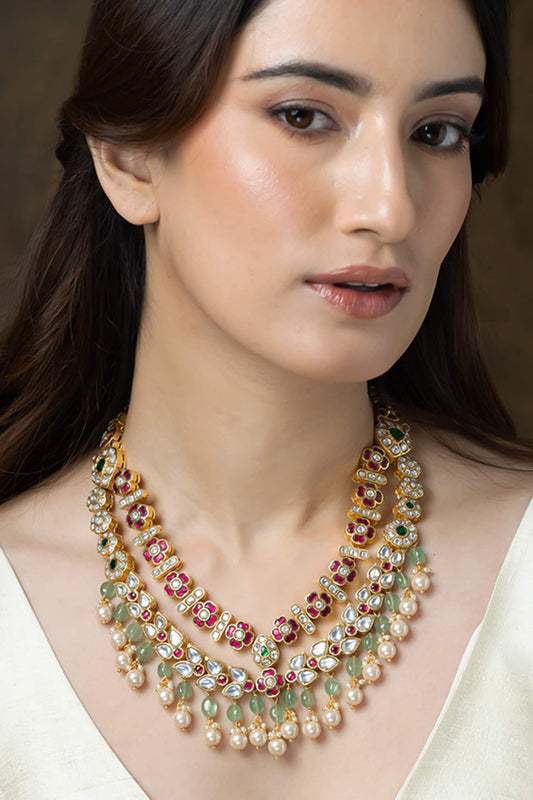 Layered Embellished Necklace 