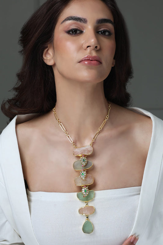 Stone Embellished Necklace 