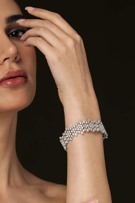 Silver Filigree Loose Bracelet 