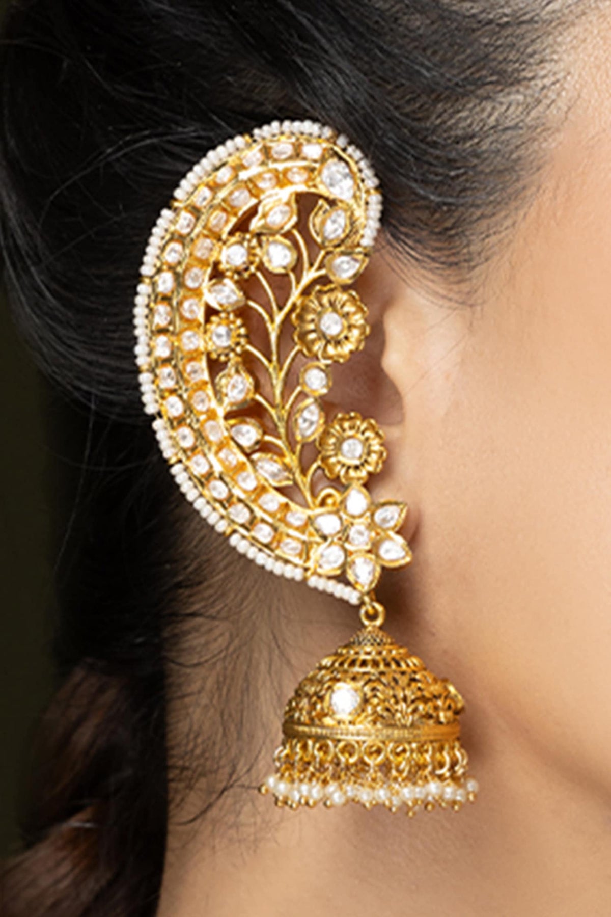 Paisley Shaped Cuff Earrings - Set of 2 