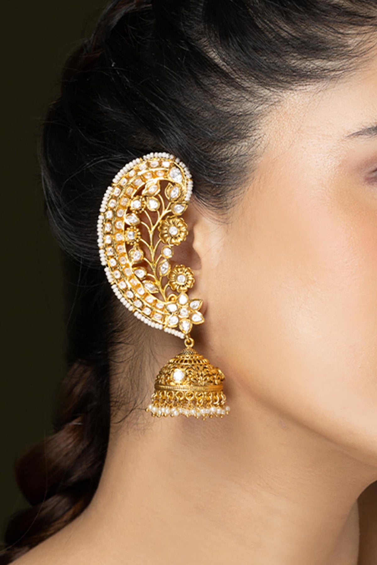 Paisley Shaped Cuff Earrings - Set of 2 