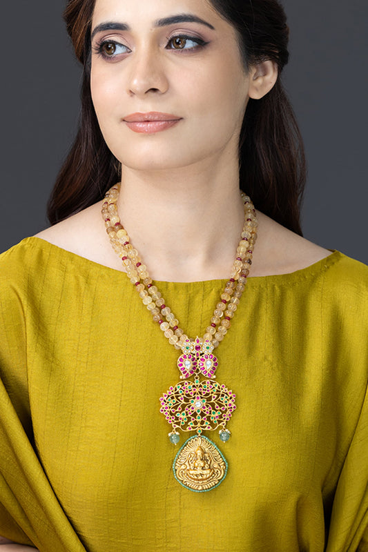 Imperial Deity Medallion Pendant Necklace 