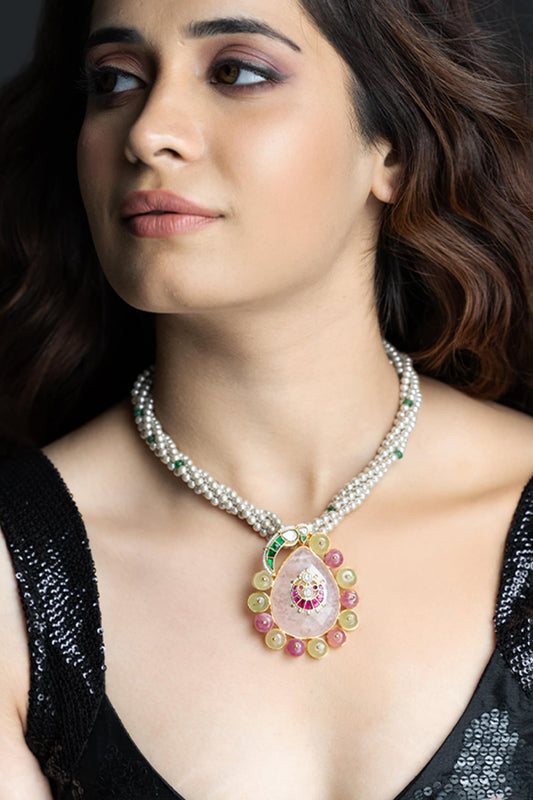 Utsav Embellished Pendant Necklace 