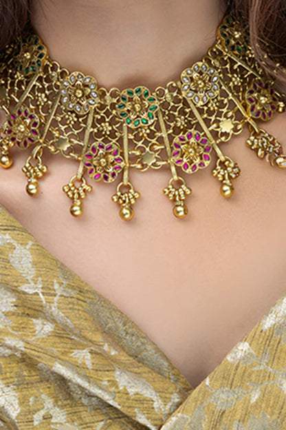 Devika Embellished Choker Necklace 