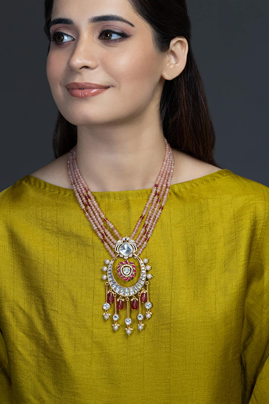 Rajwada Embellished Pendant Necklace 