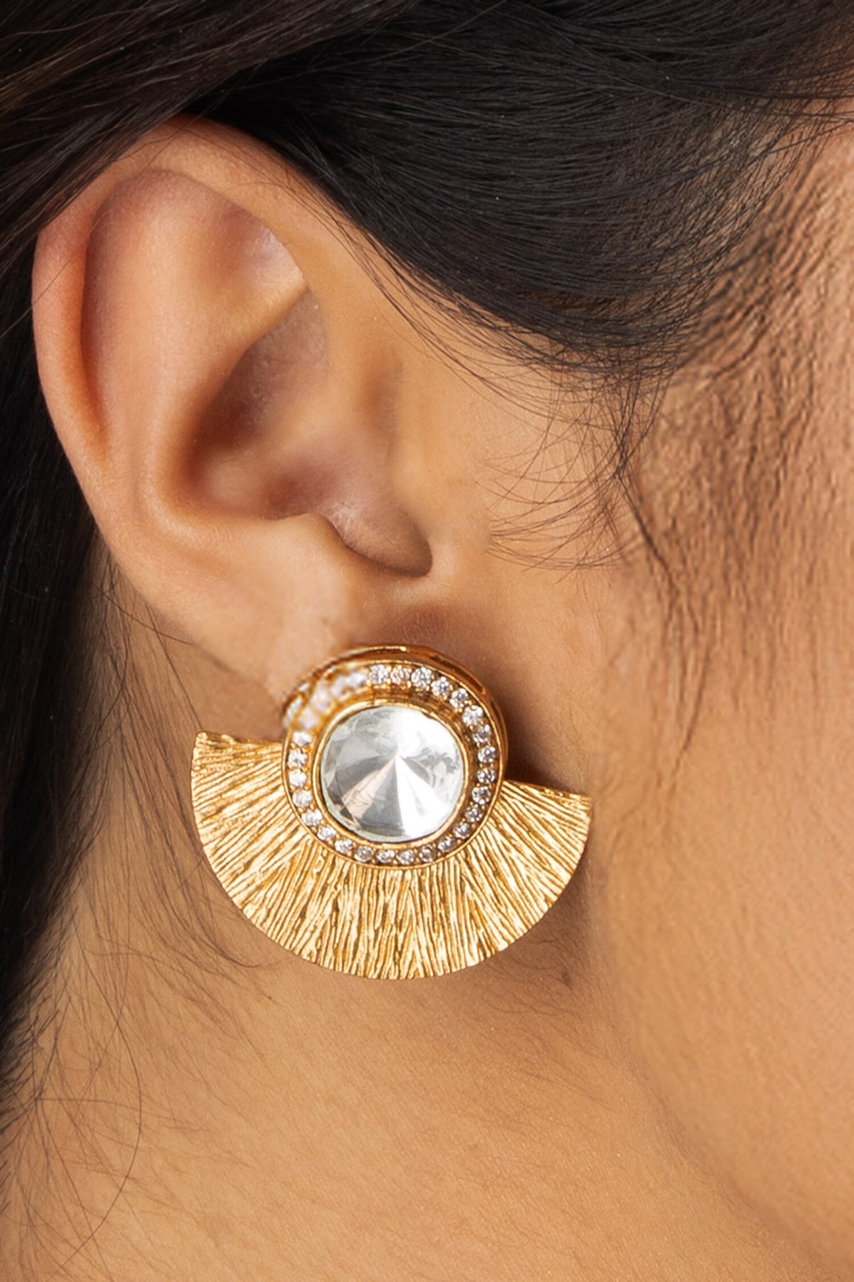 Tassel Fan Stud Earrings 