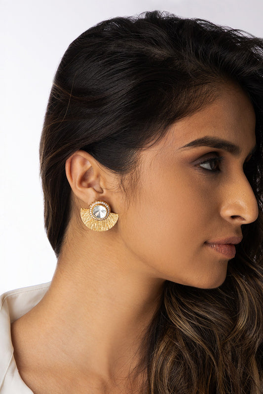 Tassel Fan Stud Earrings 
