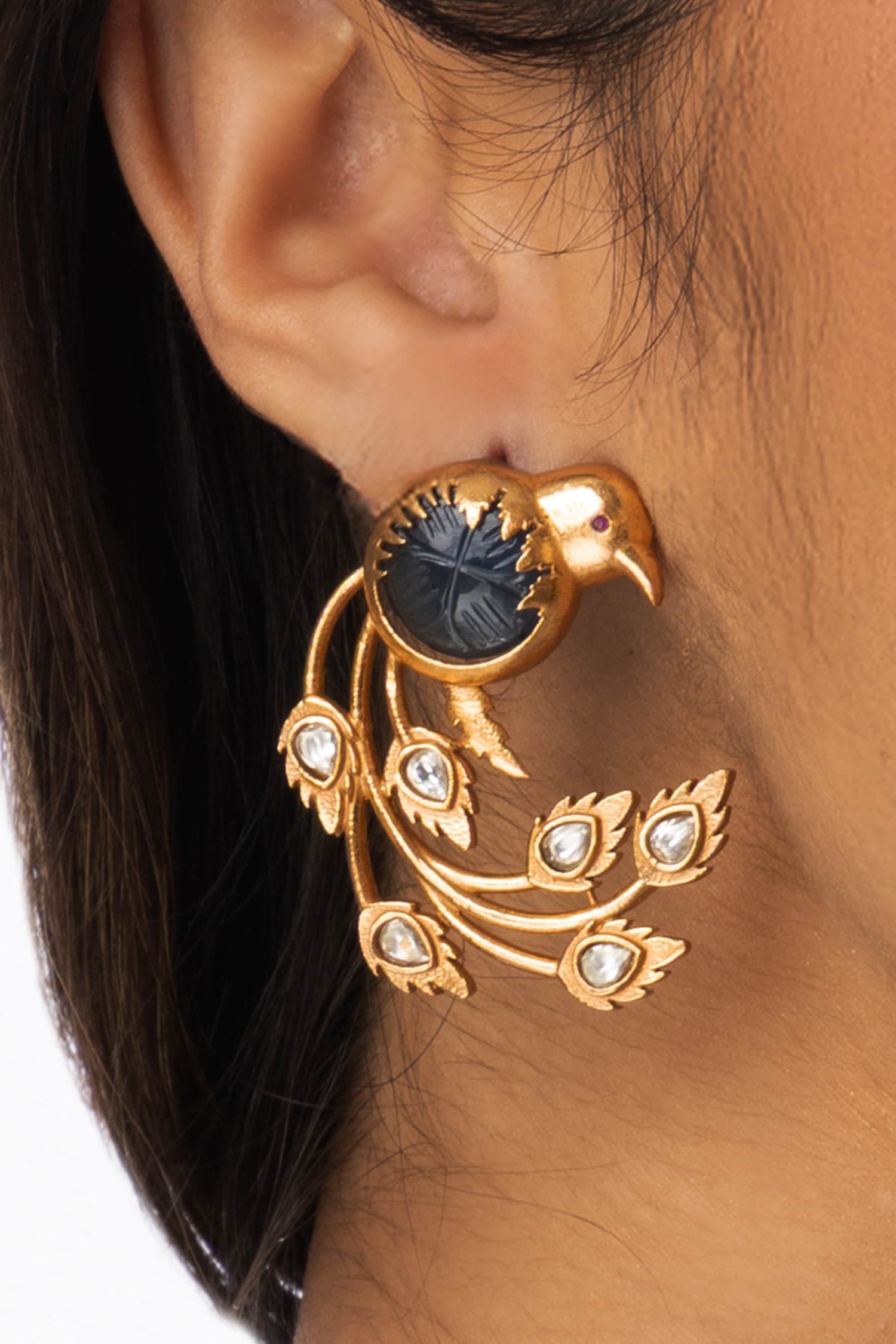 Elegant Peacock Shaped Earrings 