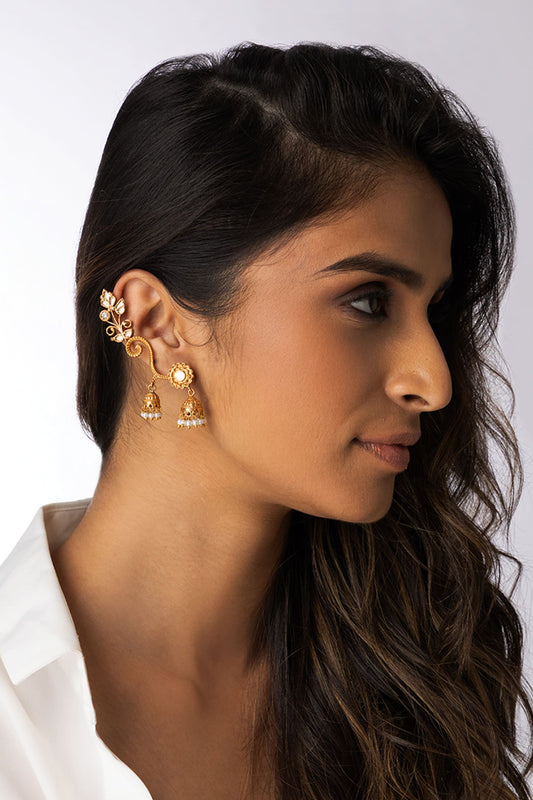 Classic Earwrap Jhumka Earrings - Set of 2 
