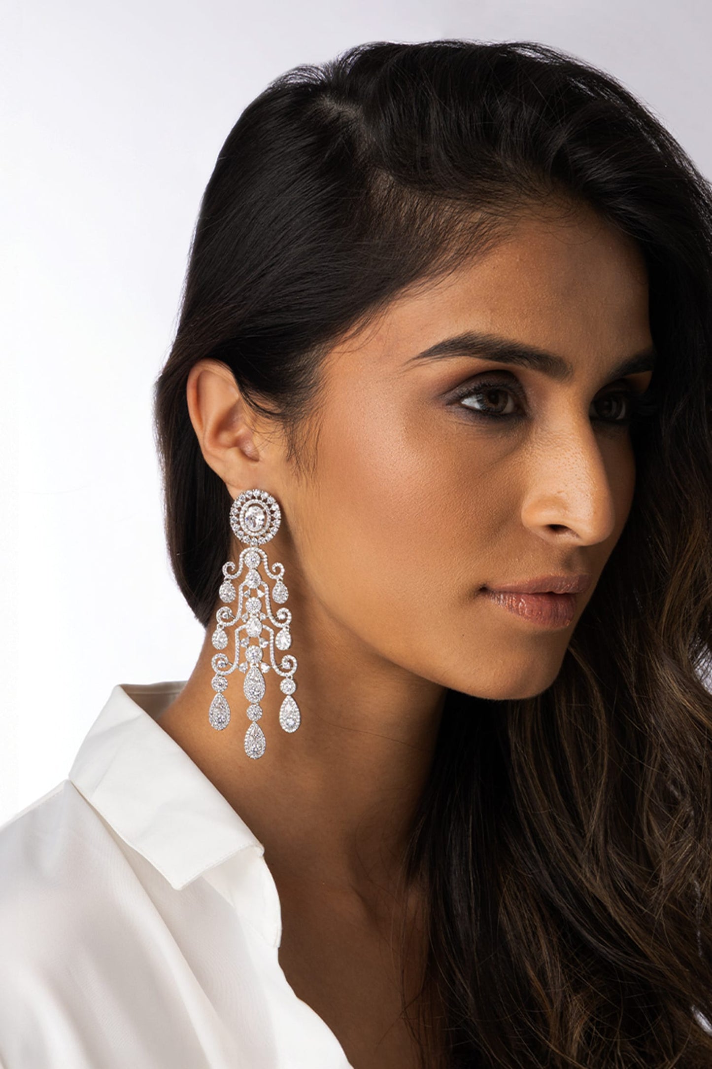 Royal Stone Embellished Dangler Earrings 