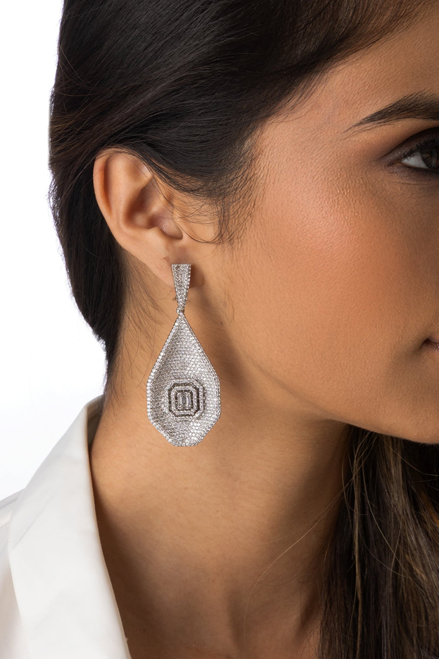 Textured Drop Earrings 