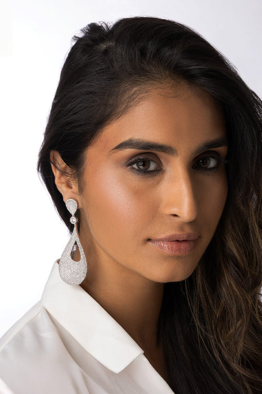 Teardrop Statement Earrings 